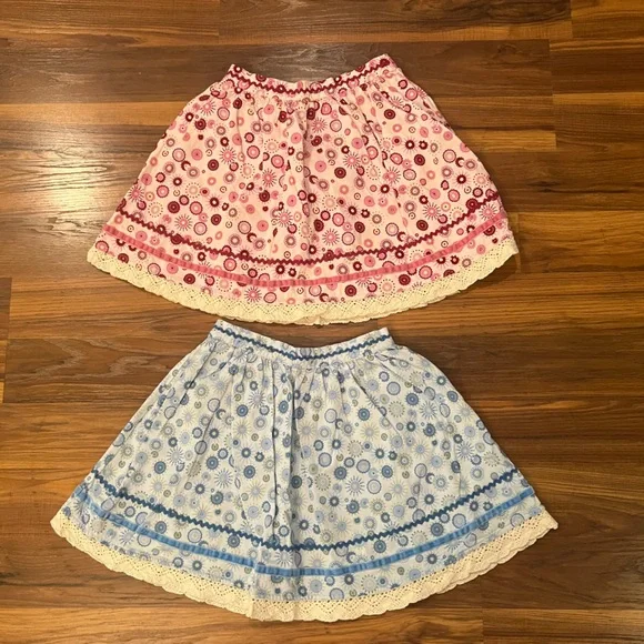 Size 10 Hanna Andersson floral skirt bundle - Picture 1 of 4